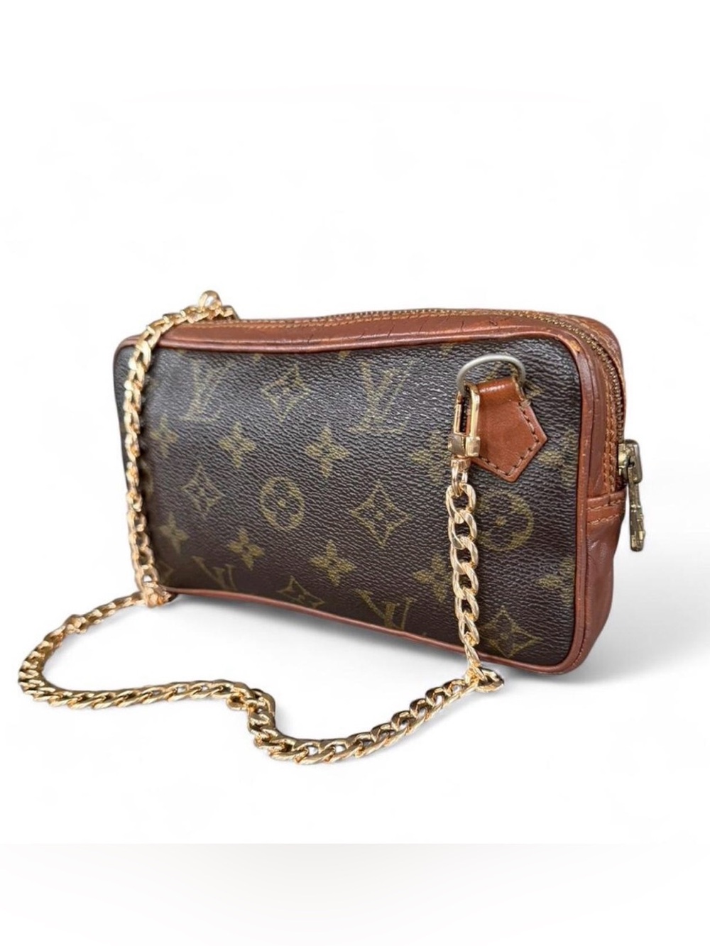 Louis Vuitton Pochette Marly Bandoulière with LV Key Holder Bundle. Comes w/ COA - Picture 6 of 17